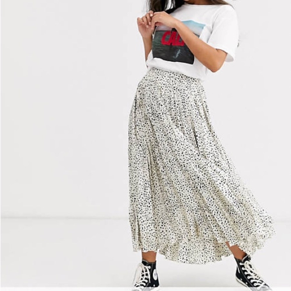 ASOS Black and White Polka Dot Skirt - Picture 2 of 9